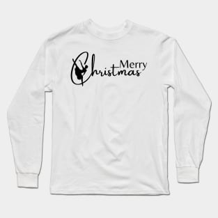 Merry Christmas dancer desig Long Sleeve T-Shirt